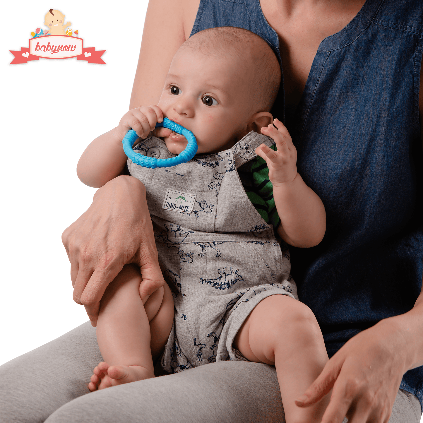 BABY Teething Ring - Sensory Teether Soother Pacifier 2.5" Chew Toy
