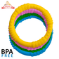 BABY Teething Rings 4 PACK Silicone Teether Sensory Pacifier Chew Toy