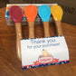 Baby Feeding Spoon Bamboo Handle Silicone Tip [2 Pack]