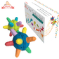 Baby Teether Balls [2 Pack] Sensory Pacifier Music Bell Rattle Dummy